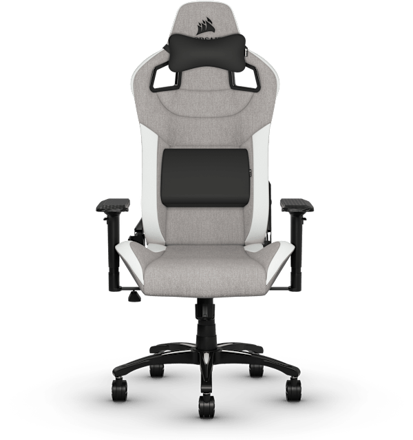T3 RUSH Gaming Chair — Gray/White