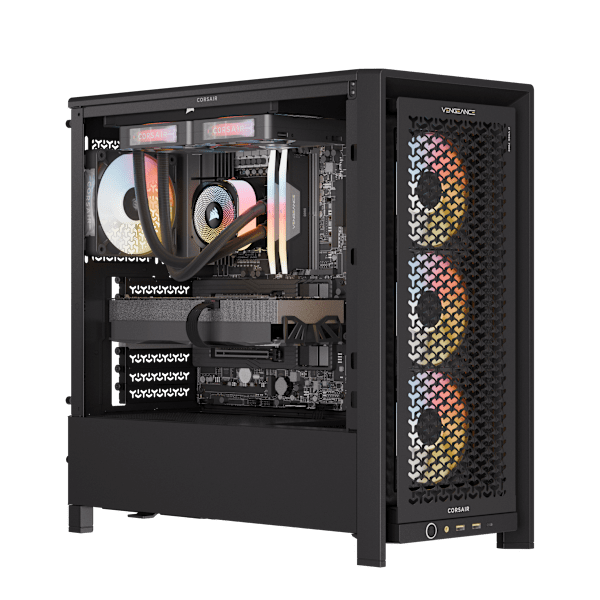 VENGEANCE a7500 AIR Gaming PC: AMD Ryzen 7 9850X3D, GeForce RTX 5080, 32GB DDR5, 2TB M.2 SSD, Win11 Home
