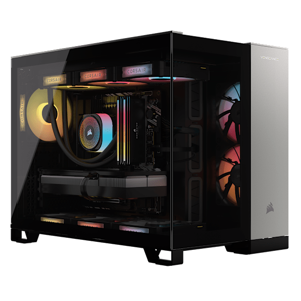 VENGEANCE i5200 Gaming PC - Black/Satin Gray: Intel Core Ultra 9 285K, GeForce RTX 5080, 32GB DDR5, 2TB M.2 SSD, Win11 Home (Refurbished)