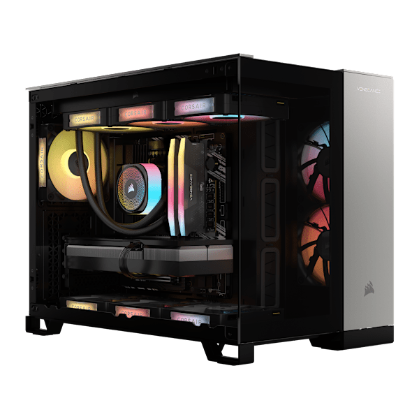 VENGEANCE i5200 Gaming PC - Black/Satin Gray: Intel Core Ultra 9 285K, GeForce RTX 5090, 64GB DDR5, 4TB (2TB/2TB) M.2 SSD, Win11 Pro