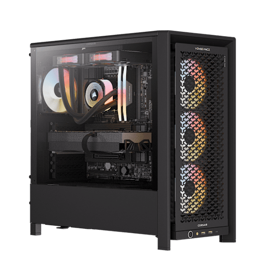 VENGEANCE i7600 AIR Gaming PC: Intel Ultra 9 285K, GeForce RTX 5090, 192GB DDR5, 6TB (2TB/4TB) M.2 SSD, Win11 Pro