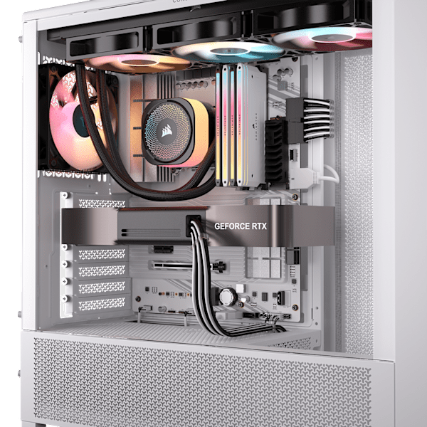 Elite Premium Individually Sleeved, 2x 8-Pin to PCIe 12V-2x6 600W Cable, Type 5 - Black/White