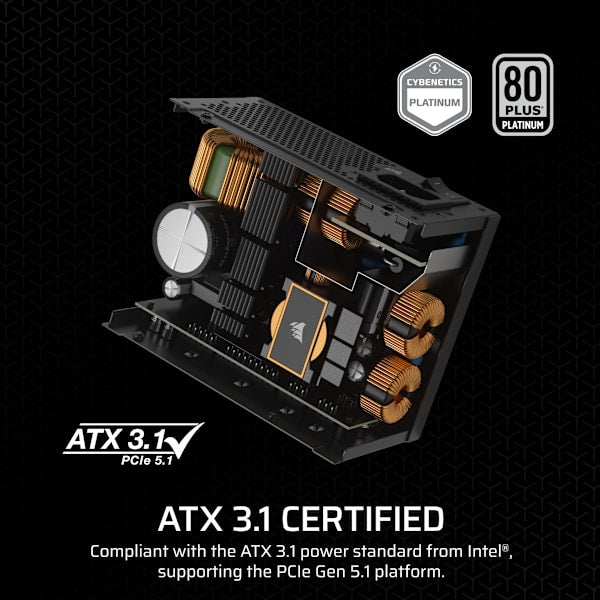 SF Series SF1000 Fully Modular 80 PLUS Platinum SFX Power Supply (Refurbished)