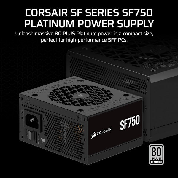 SF Series SF750 Fully Modular 80 PLUS Platinum SFX Power Supply (Refurbished)