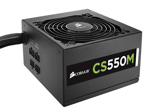 CS Series™ Modular CS550M — 550 Watt 80 PLUS® Gold Certified PSU (Refurbished)
