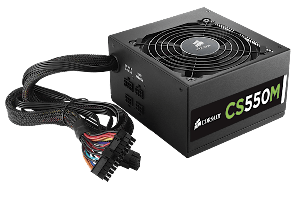 CS Series™ Modular CS550M — 550 Watt 80 PLUS® Gold Certified PSU (Refurbished)