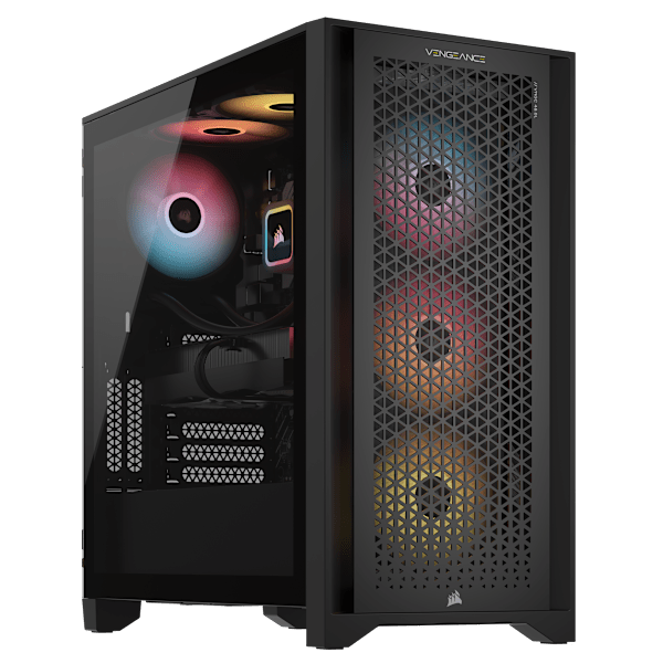 VENGEANCE a7400 Gaming PC: AMD Ryzen 5 9600X, GeForce RTX 4060 Ti, 32GB DDR5, 1TB M.2 SSD, Win11 Home (Certified Refurbished)