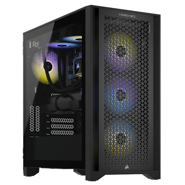 VENGEANCE a7400 Gaming PC: AMD Ryzen 7 9700X, GeForce RTX 4070 Ti Super, 32GB DDR5, 1TB M.2 SSD, Win11 Home (Certified Refurbished)