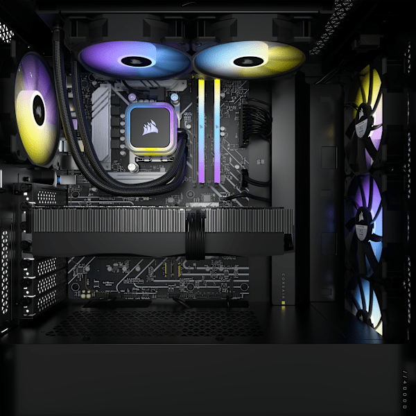 VENGEANCE a7400 Gaming PC: AMD Ryzen 7 9700X, GeForce RTX 4070 Ti Super, 32GB DDR5, 1TB M.2 SSD, Win11 Home (Certified Refurbished)