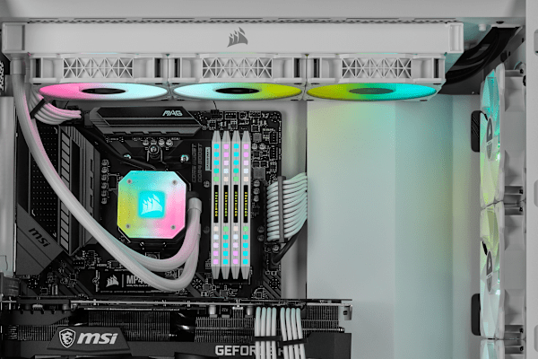 iCUE H150i ELITE CAPELLIX Liquid CPU Cooler — White (Refurbished)