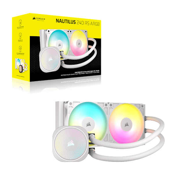 NAUTILUS 240 RS ARGB Liquid CPU Cooler - White (Refurbished)
