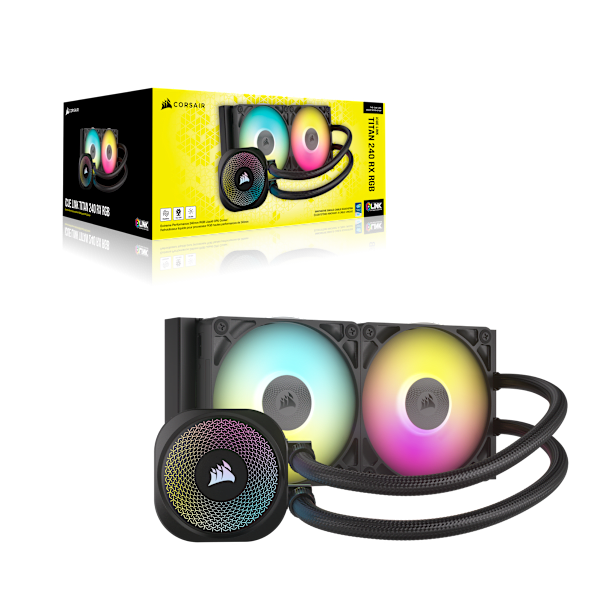 iCUE LINK TITAN 240 RX RGB AIO Liquid CPU Cooler (Refurbished)