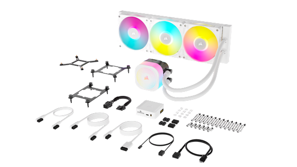 iCUE LINK TITAN 360 RX RGB AIO Liquid CPU Cooler - White (Refurbished)