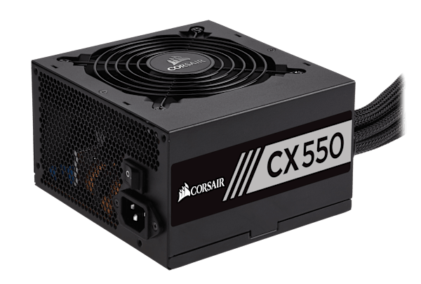 CX Series™ CX550 — 550 Watt 80 PLUS® Bronze Certified ATX PSU (NA) (Refurbished)