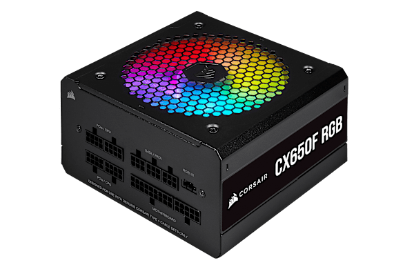 CX Series™ CX650F RGB — 650 Watt 80 Plus® Bronze Certified Fully Modular RGB PSU (Refurbished)
