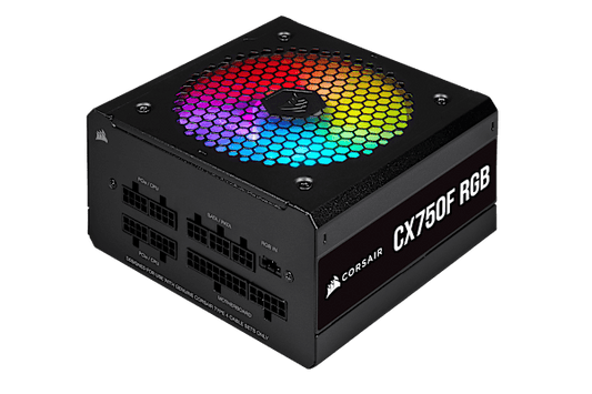 CX Series™ CX750F RGB — 750 Watt 80 Plus® Bronze Certified Fully Modular RGB PSU (Refurbished)