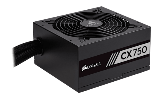 CX Series™ CX750 — 750 Watt 80 PLUS® Bronze Certified ATX PSU (NA) (Refurbished)