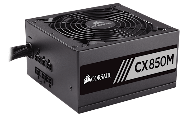 CX Series™ Modular CX850M ATX Power Supply — 850 Watt 80 PLUS® Bronze Certified Modular PSU (NA) (Refurbished)