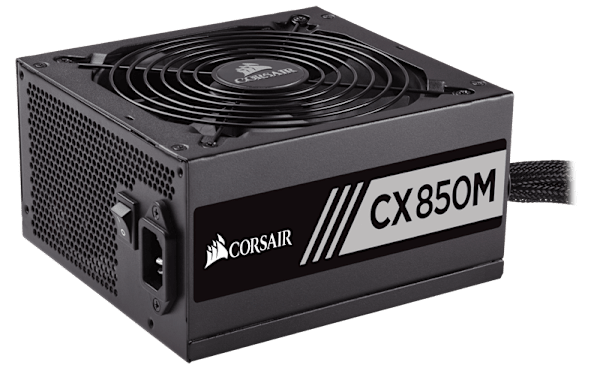 CX Series™ Modular CX850M ATX Power Supply — 850 Watt 80 PLUS® Bronze Certified Modular PSU (NA) (Refurbished)