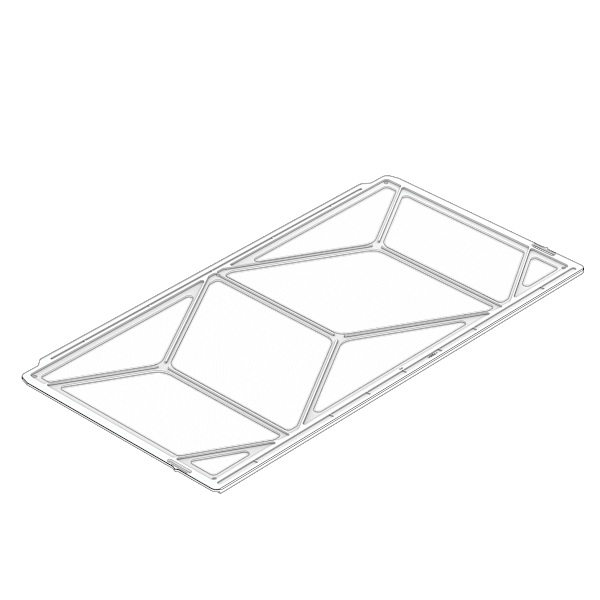 FRAME 4000D/4000X/4500X Replacement Bottom Filter (Full Length), Black