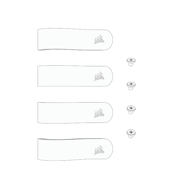 FRAME 4000D/4500X Replacement Strap Kit, White