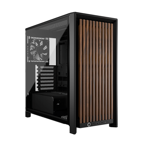 FRAME 4000D WOOD RS Modular Mid-Tower PC Case - Black/Walnut