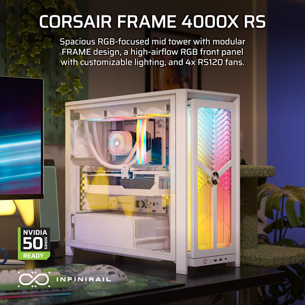 FRAME 4000X RS Mid-Tower PC Case - White