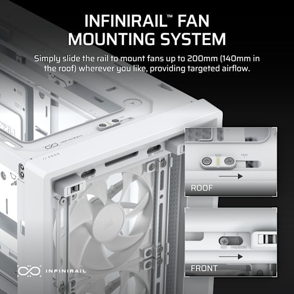 FRAME 4000X RS Mid-Tower PC Case - White