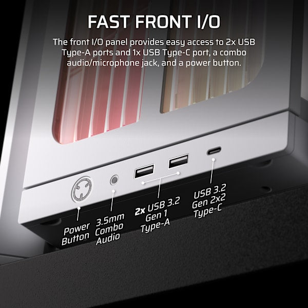 FRAME 4000X RS Mid-Tower PC Case - White