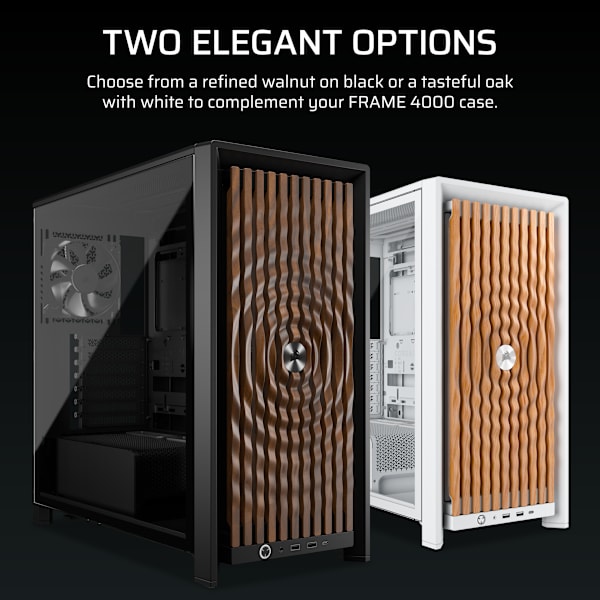 FRAME 4000 Series ELITE WOOD Front Panel - Black/Walnut