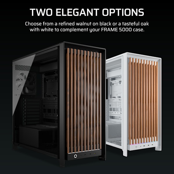FRAME 5000 Series WOOD Front Panel - Black/Walnut