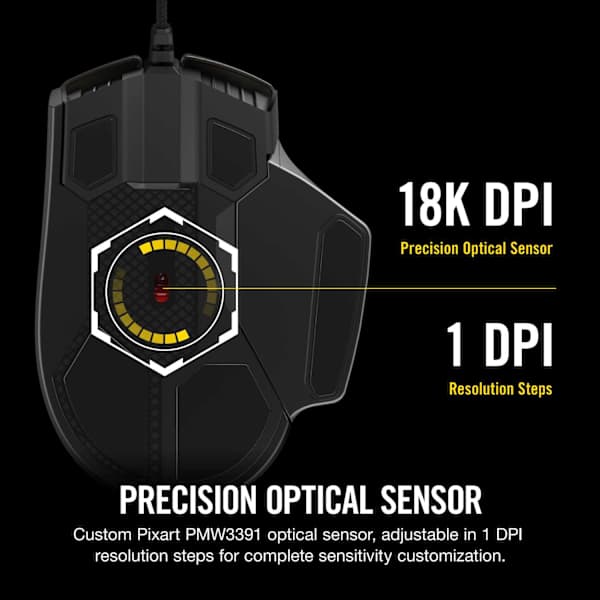 GLAIVE RGB PRO Gaming Mouse — Black (Refurbished)