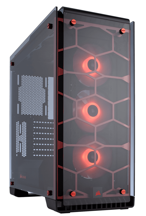Crystal Series™ 570X RGB ATX Mid-Tower Case — Red