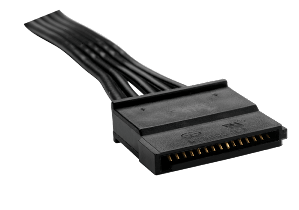 AX Series™ SATA peripheral cable with 4 connectors compatible with AX1200
