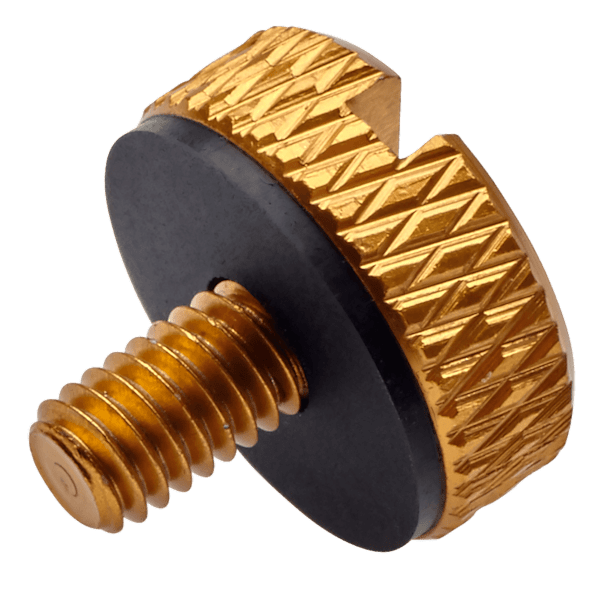 Crystal Series 570X Gold Anodized Aluminum Thumbscrews