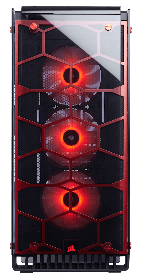 Crystal Series™ 570X RGB ATX Mid-Tower Case — Red