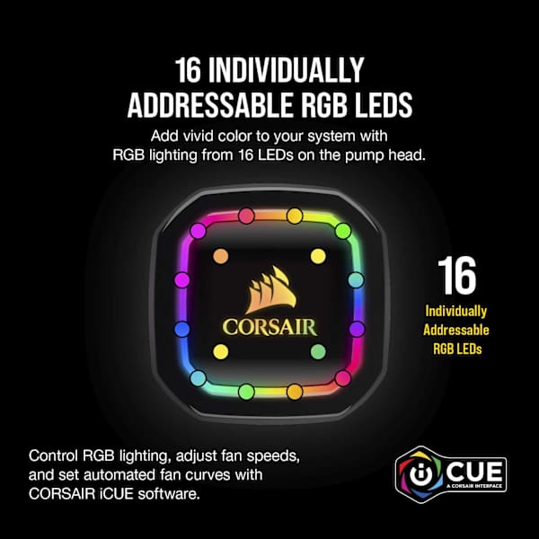 iCUE H100i RGB PRO XT Liquid CPU Cooler (Refurbished)