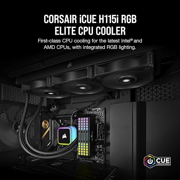 iCUE H115i RGB ELITE Liquid CPU Cooler (Refurbished)