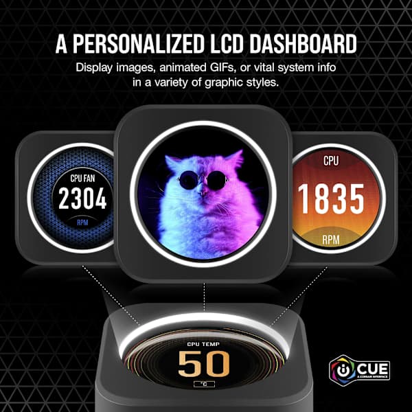iCUE H150i ELITE LCD Display Liquid CPU Cooler (Refurbished)