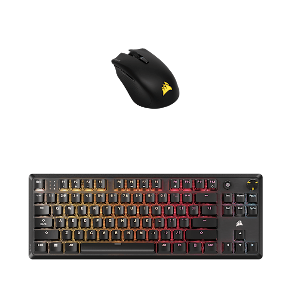 K70 Core TKL Keyboard and Harpoon Mouse - Wireless RGB Bundle (Revival Series)