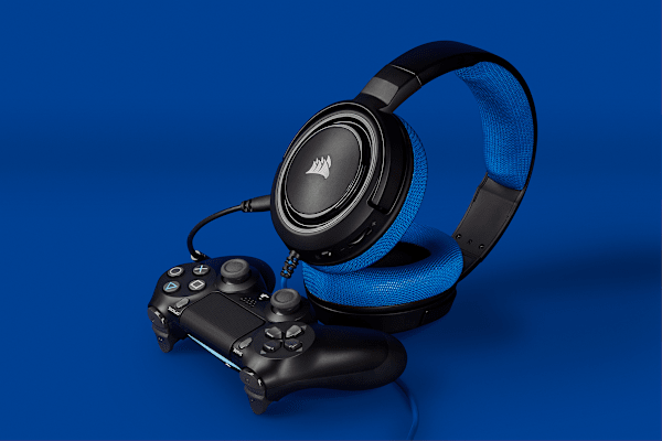 HS35 Stereo Gaming Headset — Blue (Refurbished)
