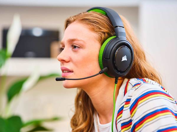 HS35 Stereo Gaming Headset — Green