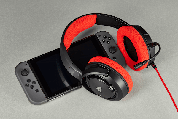 HS35 Stereo Gaming Headset — Red