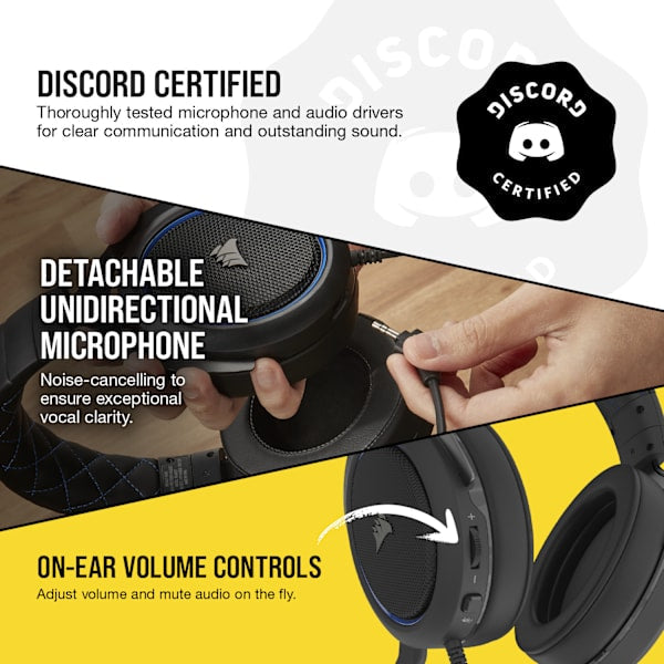 HS50 PRO STEREO Gaming Headset — Blue