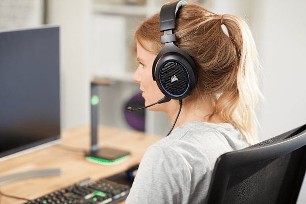 HS50 PRO STEREO Gaming Headset — Blue
