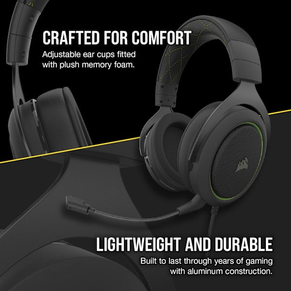 HS50 PRO STEREO Gaming Headset — Green