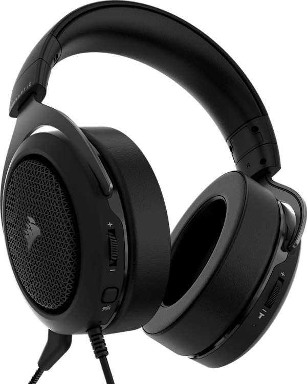 HS60 HAPTIC Stereo Gaming Headset with Haptic Bass — Carbon (Refurbished)