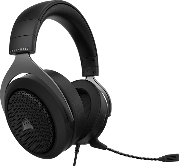 HS60 HAPTIC Stereo Gaming Headset with Haptic Bass — Carbon (Refurbished)