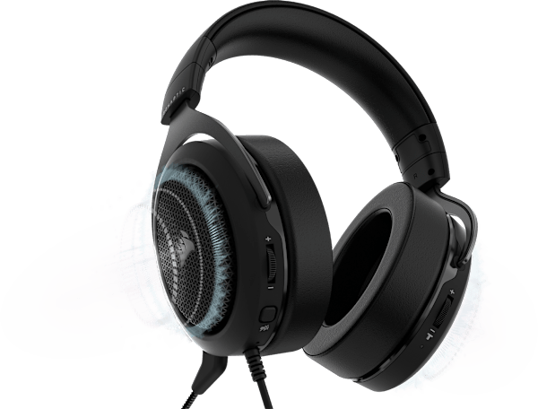 HS60 HAPTIC Stereo Gaming Headset with Haptic Bass — Carbon (Refurbished)