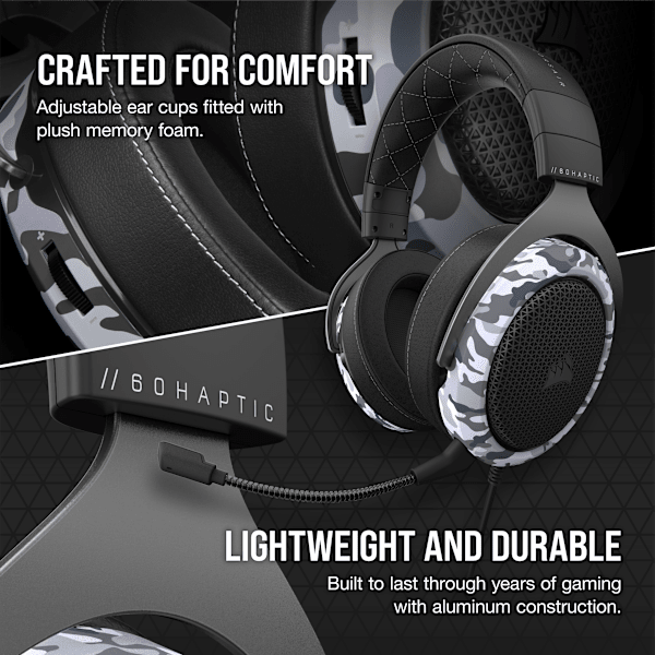 HS60 HAPTIC Stereo Gaming Headset with Haptic Bass (Refurbished)